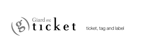 G-ticket. Ticket, tag label