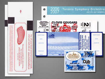 Event Ticket Printing on Thermal Tickets Fabricated As Per Major Printer Manufacturers